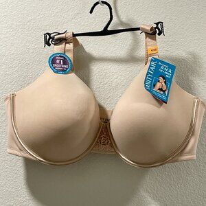 NWT, VANITY FAIR Beauty Back Full Figure No Poke Underwire Bra, Neutral - 42E